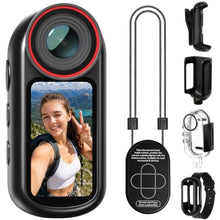Load image into Gallery viewer, Yonvim 4K Mini Body Camera 1.5" Screen with EIS Action Camera for Vlogging, Black_1