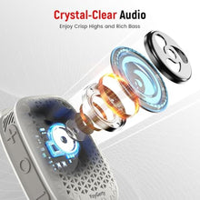Load image into Gallery viewer, yoygerty Wearable Bluetooth Speaker, IPX7 Waterproof Clip-on Mini Speakers, White_2125