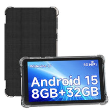 Load image into Gallery viewer, YQSAVIOR Tablets, Android 15 Tablet 7 inch, 8GB RAM 32GB ROM Tablet PC Quad-Core Processor Computer Tablet for Kids, IPS Screen, Dual Camera, WiFi, Bluetooth Tab PC, Black_1