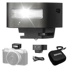 Load image into Gallery viewer, Zeniko ZF08 Mini Camera Flash Speedlite- On Camera Flash GN16, 5 Power Levels, CCT 6500k 200k with Universal Hot Shoe Mount 3s Fast Recycling for Sony/Canon/Nikon/Panasonic/Olympus(Black,ZF08)_1