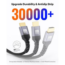 Load image into Gallery viewer, ZeniKon 8K eARC HDMI Cable 6.6FT, HDMI ARC/eARC Cable 48Gbps High Speed, Grey_767