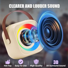 Load image into Gallery viewer, ZERFUN Mini Karaoke Machine for Kids Adults, Karaoke Microphone Wireless Microphones Rechargeable with Bluetooth Speaker, Girls Boys Kids Birthday Christmas Toys Gifts Presents, Beige_4769
