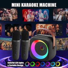 Load image into Gallery viewer, ZERFUN Mini Karaoke Machine for Kids Adults, Karaoke Microphone Wireless Microphones Rechargeable with Bluetooth Speaker, Girls Boys Kids Birthday Christmas Toys Gifts Presents, Black_4657
