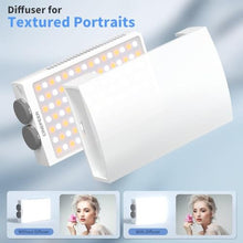 Load image into Gallery viewer, ZHIYUN CINEPEER CM25 25W LED Video Light, Pocket-Sized Mini Portable Gifts for Photographyers Light on Camera, Dimmable 2700K-6200KCRI96TLCI97,Built-in 2 * 2000mAh Rechargeable Batteries, Black_7363