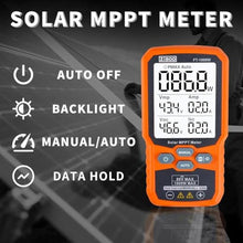 Load image into Gallery viewer, ZIBOO FT-1000W Solar Panel Tester MPPT Meter - 1000W Max Power, 80V/35A PV Module Tester for Voc/Isc, Open Circuit Voltage & Short Circuit Current, with Backlight & Data Hold_18