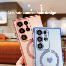 Load image into Gallery viewer, ZinLyuen for Galaxy S24 Ultra Case Work with Magsafe Soft Bumper Silicone Phone Case for Samsung Galaxy S24 Ultra - Blue_3015