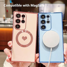 Load image into Gallery viewer, ZinLyuen for Galaxy S24 Ultra Case Work with Magsafe Soft Bumper Silicone Phone Case for Samsung Galaxy S24 Ultra - Blue_2232