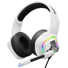 Load image into Gallery viewer, ZIUMIER Z66 White Gaming Headset with Microphone, Wired Over-Ear Headphone for PC PS4 PS5 Xbox One Controller, RGB LED Light, Bass Surround Sound_1