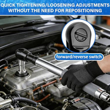 Load image into Gallery viewer, ZMCYNG 1/2" Offset Extension Wrench Impact Rated Ratchet for Electric Drill, Silver_650
