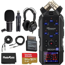 Load image into Gallery viewer, Zoom H6essential with 32-Bit Float, Accessibility, 6-Track Portable Recorder, Stereo Microphones, 4 XLR/TRS Inputs, Records to SD Card, USB Audio Interface, for Musicians, Podcasters, Filmmakers_1