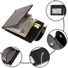 Load image into Gallery viewer, Zrwcvxy Slim Wallet for Men With Money Clip, Minimalist RFID Blocking Bifold Leather Wallet Clip, Front Pocket Men's Wallet Card Holder (Black), QB-CB0527_557