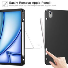 Load image into Gallery viewer, ZtotopCases for iPad Air 13 Inch Case/iPad Pro 12.9 3rd Generation 2018 with Pencil Holder, Lightweight Slim Soft TPU Back Trifold Smart Cover with Auto Sleep/Wake, Black_8061