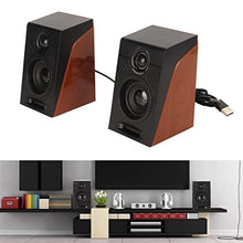 Load image into Gallery viewer, Zunate USB Computer Speakers for Desktop, Deep Bass Adjustable Volume Plug and Play, 3.5MM HiFi Computer 2 Speakers for TVs Computers Laptops Phones_1633