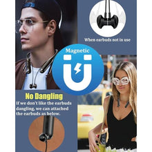 Load image into Gallery viewer, ZXQ Wireless Bluetooth Neckband Headphones 100 Hours Long Playtime,Around The Neck Bluetooth Earbuds with Microphone,Waterproof Sport Earphone,Over The Neck Headset with Storage Travel Case(Black)_4078