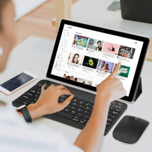 Load image into Gallery viewer, ZZB Tablet with Keyboard 10 inch Tablet 2 in 1 Tablets Including Mouse Case Stylus 12GB+128GB Supports 1TB Expansion Android 13 Tableta 10.1" HD Touch Screen 8MP Dual Camera BT WIFI6 5G Android Tab, BlackGB_1069