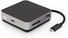 Load image into Gallery viewer, OWC USB-C Travel Dock, 5 Port with USB 3.1, HDMI, SD Card, and 100W Power Pass Through, Space Grey