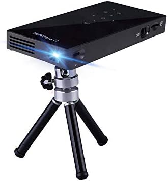 PTVDISPLAY Pocket Portable Mini Projector, 1080P Pico Bluetooth