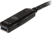 Load image into Gallery viewer, StarTech.com 16.4ft Active USB 3.0 Extension Cable with AC Power Adapter - Shielded - Male to Female USB USB 3.1 Gen 1 Type A (5Gbps) Extender (USB3AAEXT5M)