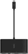 Load image into Gallery viewer, Belkin USB-C Multimedia Adapter (USB-C Hub w/VGA, 4K HDMI, USB 3.0, Ethernet Ports) for MacBook Pro, iPad Pro, Surface Pro, Chromebook More