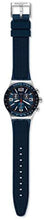 Load image into Gallery viewer, Swatch 1901 Irony Stainless Steel Quartz Rubber Strap, Blue, 21 Casual Watch (Model: YVS454)