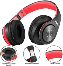 Load image into Gallery viewer, Bluetooth Headphones,TUINYO Over Ear Stereo Wireless Headset 40H Playtime with Deep Bass,Soft Memory-Protein Earmuffs,Built-in Mic Wired Mode PC/Cell Phones