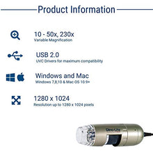 Load image into Gallery viewer, Dino-Lite USB Digital Microscope AM4111T - 1.3MP, 10x - 50x, 220x Optical Magnification, Microtouch