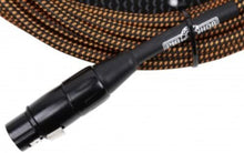 Load image into Gallery viewer, Pig Hog PHM20ORG Black/Orange Woven High Performance XLR Microphone Cable, 20 Feet