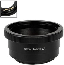 Load image into Gallery viewer, Fotodiox Lens Mount Adapter Compatible with Pentacon 6 (Kiev 66) SLR Lens to Canon EOS (EF, EF-S) Mount D/SLR Camera Body - with Gen10 Focus Confirmation Chip
