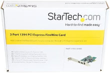 Load image into Gallery viewer, StarTech.com 3 Port 2b 1a 1394 PCI Express FireWire Card Adapter - 1394 FW PCIe FireWire 800 / 400 Card (PEX1394B3)