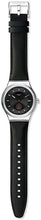 Load image into Gallery viewer, Swatch SISTEM51 Petite SECONDE Stainless Steel Swiss Automatic Leather Strap, Black, 19.6 Casual Watch (Model: SY23S400)