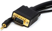 Load image into Gallery viewer, Monoprice 75-Feet VGA/SVGA Male-Male Monitor Cable with Stereo Audio and Triple Shielding