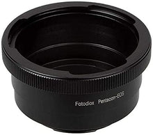 Load image into Gallery viewer, Fotodiox Lens Mount Adapter Compatible with Pentacon 6 (Kiev 66) SLR Lens to Canon EOS (EF, EF-S) Mount D/SLR Camera Body - with Gen10 Focus Confirmation Chip