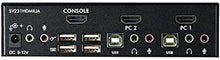 Load image into Gallery viewer, StarTech.com 2 Port USB HDMI KVM Switch with Audio and USB 2.0 Hub - 1080p (1920 x 1200), Hotkey Support - Dual Port Keyboard Video Monitor Switch (SV231HDMIUA)