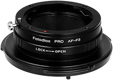 Load image into Gallery viewer, Fotodiox Pro Lens Mount Adapter, Sony Alpha Lens to Sony FZ Mount Camera Adapter - fits Sony PMW-F3, F5, F55 Digital Cinema Camcorders and has Built-in Lens Aperture Control for Sony A-Mount Lenses