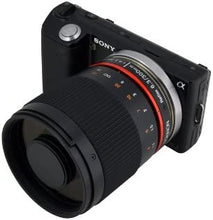 Load image into Gallery viewer, Rokinon 300M-FX-BK 300mm F6.3 Mirror Lens for Fuji X Mirrorless Interchangeable Lens Cameras , Black