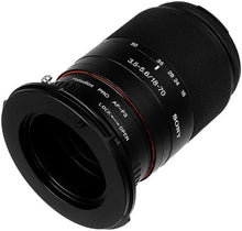 Load image into Gallery viewer, Fotodiox Pro Lens Mount Adapter, Sony Alpha Lens to Sony FZ Mount Camera Adapter - fits Sony PMW-F3, F5, F55 Digital Cinema Camcorders and has Built-in Lens Aperture Control for Sony A-Mount Lenses