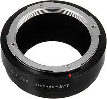 Load image into Gallery viewer, Fotodiox Pro Lens Mount Adapter, for Miranda Lens to Olympus Panasonic Micro Four Third (MFT) Mirrorless Cameras