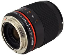 Load image into Gallery viewer, Rokinon 300M-FX-BK 300mm F6.3 Mirror Lens for Fuji X Mirrorless Interchangeable Lens Cameras , Black