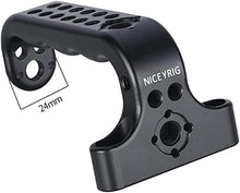 Load image into Gallery viewer, NICEYRIG Camera Handle Grip 1/4 Thread Mount Applicable for RED DSMC2/ Sony FX3, DSLR Camera Cage Top Handgrip - 452
