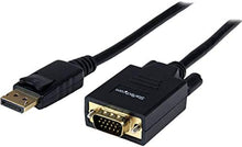 Load image into Gallery viewer, StarTech.com 6ft (1.8m) DisplayPort to VGA Cable - Active DisplayPort to VGA Adapter Cable - 1080p Video - DP to VGA Monitor Cable - DP 1.2 to VGA Converter - Latching DP Connector (DP2VGAMM6)