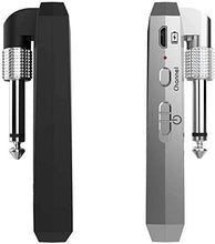 Load image into Gallery viewer, Getaria Wireless Guitar Transmitter Receiver Set 5.8GH Wireless Guitar System 4 Channels for Electric Guitar Cordless Instrument Digital Microphone Wireless Guitar Amplifier Remote Guitar Cable Pickup