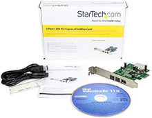 Load image into Gallery viewer, StarTech.com 3 Port 2b 1a 1394 PCI Express FireWire Card Adapter - 1394 FW PCIe FireWire 800 / 400 Card (PEX1394B3)