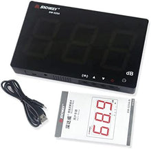 Load image into Gallery viewer, TestHelper SW-525A Sound Level Meter Tester 30-130db Large Screen Red LCD Display Wall Hanging Type Decibel Noise Measuring with Alarm (Sound Level Meter)