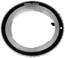 Load image into Gallery viewer, Fotodiox Lens Mount Adapter Compatible with Nikon Nikkor F Mount D/SLR Lens to Canon EOS (EF, EF-S) Mount D/SLR Camera Body - with Gen10 Focus Confirmation Chip