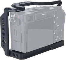 Load image into Gallery viewer, NICEYRIG Aluminum Cage for Sony Alpha A7C, with 1/4 3/8 Thread NATO Rail Cold Shoe - 419