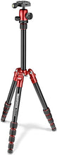 Load image into Gallery viewer, Manfrotto Element Traveller Small Aluminum 5-Section Tripod Kit with Ball Head, Element Small 56.3", Red