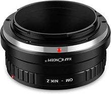 Load image into Gallery viewer, K&F Concept Lens Mount Adapter for Olympus OM Mount Lens to Nikon Z6 Z7 Camera