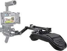 Load image into Gallery viewer, NICEYRIG Shoulder Pad with Rail Raiser /15mm Rods for Shoulder Rig System Video Camera DSLR Camcorders