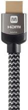 Load image into Gallery viewer, Monoprice HDMI High Speed Active Cable - 30 Feet - Gray, 4K@60Hz, 18Gbps, HDR, 28AWG, YUV, 4:4:4, CL3 - Luxe Active Series Black