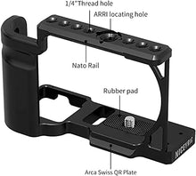 Load image into Gallery viewer, NICEYRIG Cage for Sony ZV-E10 Vlog Vlogging Camera, with Aluminum Handle Grip - 469